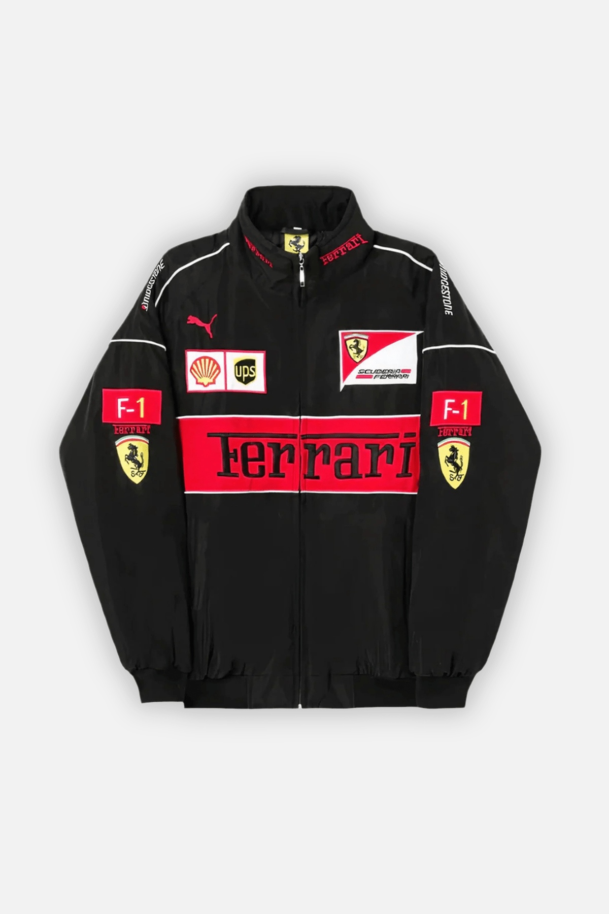Ferrari F1 Vintage Racing Jacket - Black Edition