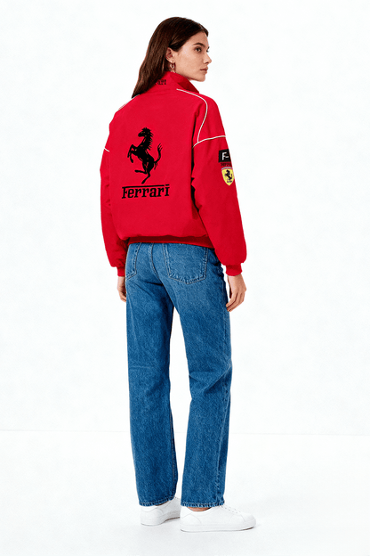 Ferrari F1 Vintage Racing Jacket - Red Edition