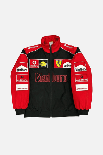 Ferrari F1 Vintage Racing Jacket - White & Red Edition