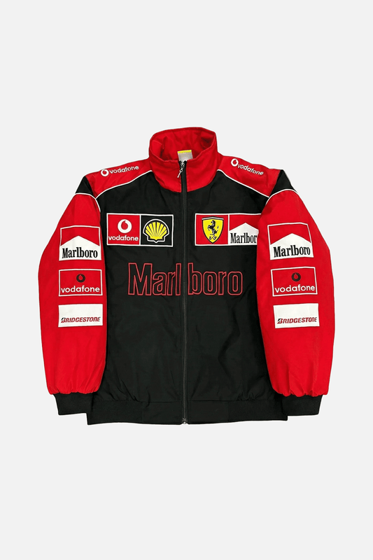 Ferrari F1 Vintage Racing Jacket - White & Red Edition