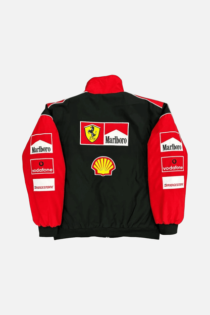 Ferrari F1 Vintage Racing Jacket - White & Red Edition