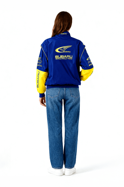 Subaru Rally Vintage Racing Jacket - Blue Edition