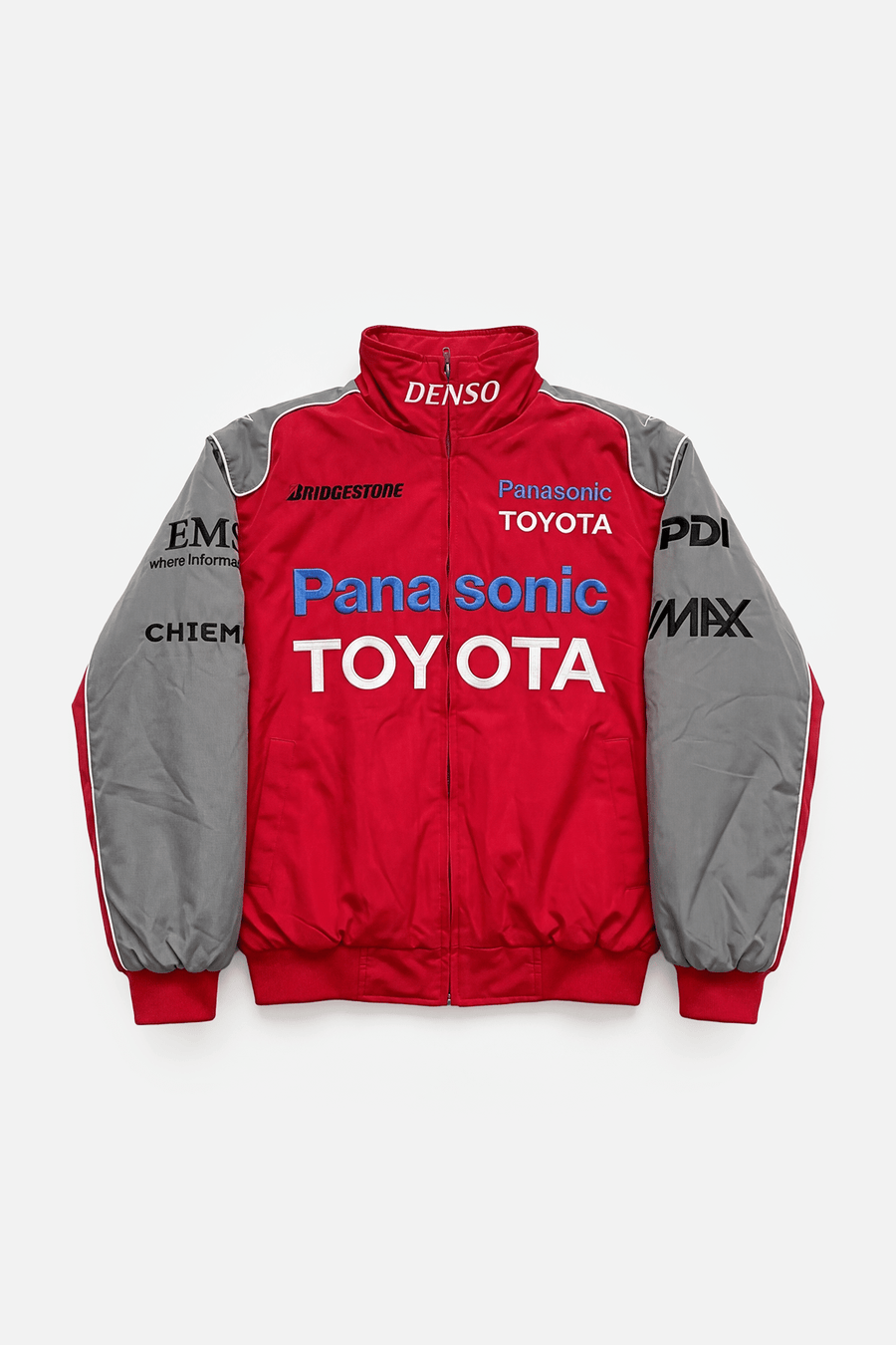 Toyota F1 Vintage Racing Jacket - Red&Grey Edition